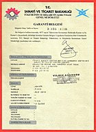 Yıldız Asansör kalite belgesi